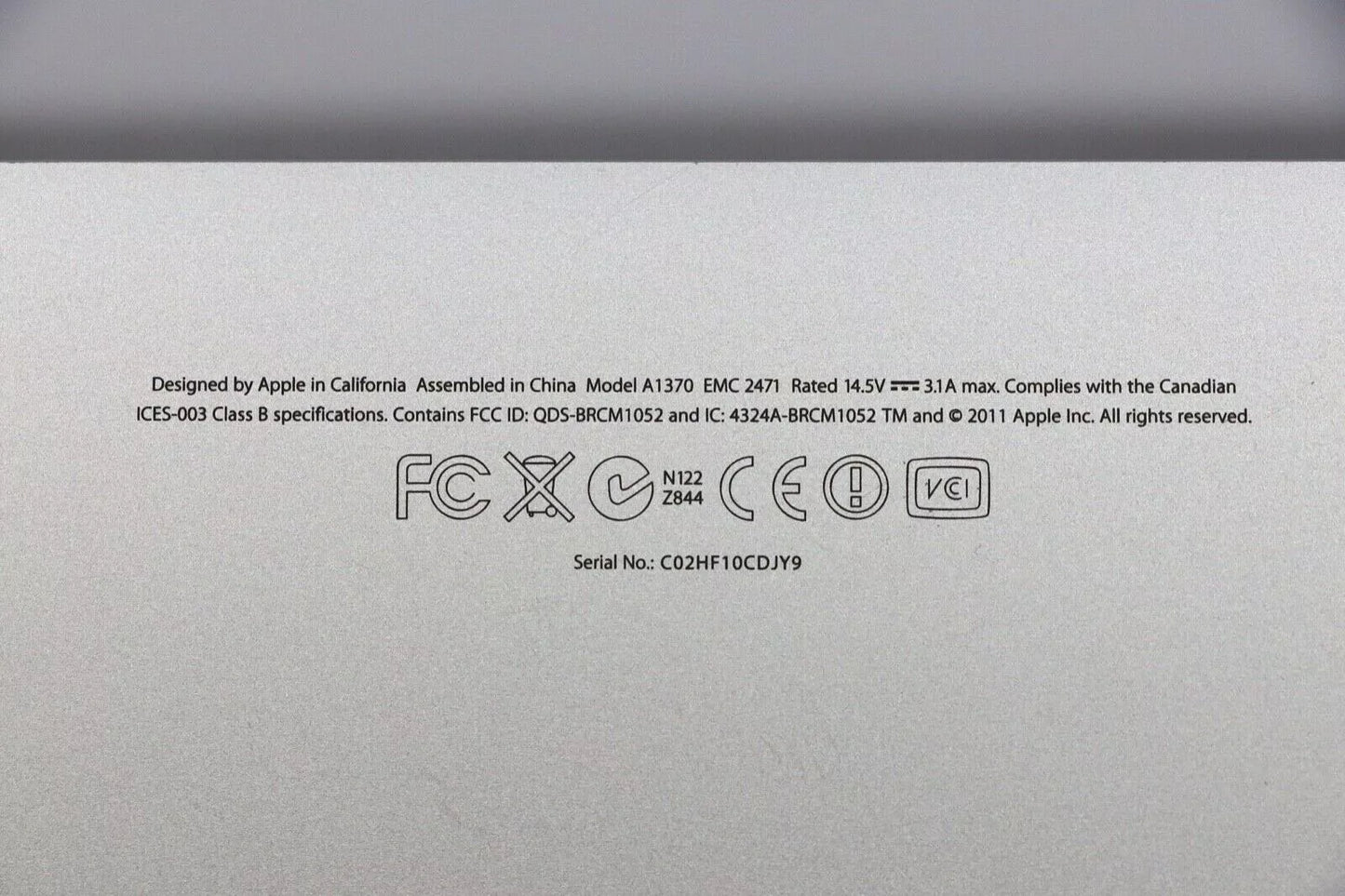 Cache inférieur du boîtier - MacBook Air 11" A1317 2010 2011 